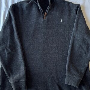 Ralph Lauren Charcoal Quarter-Zip Pullover